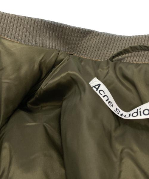 Acne studios（アクネ ストゥディオス）Acne studios (アクネ ストゥディオス) Dyed Denim Bomber Jacket/デニムボンバージャケット インディゴ×ブラウン サイズ:32の古着・服飾アイテム