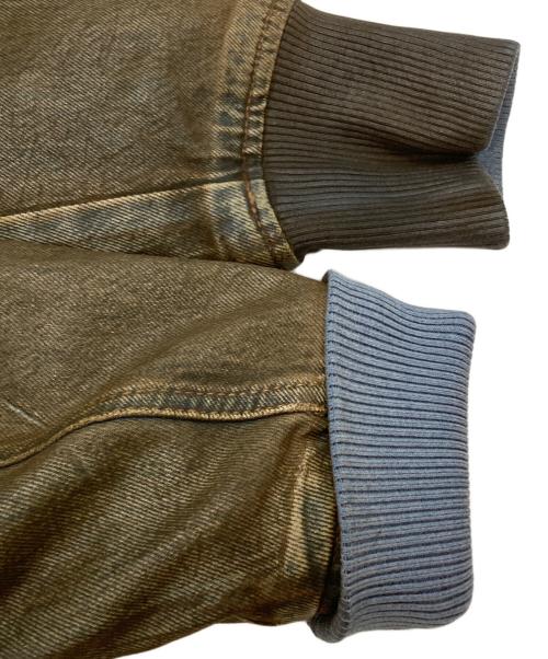 Acne studios（アクネ ストゥディオス）Acne studios (アクネ ストゥディオス) Dyed Denim Bomber Jacket/デニムボンバージャケット インディゴ×ブラウン サイズ:32の古着・服飾アイテム