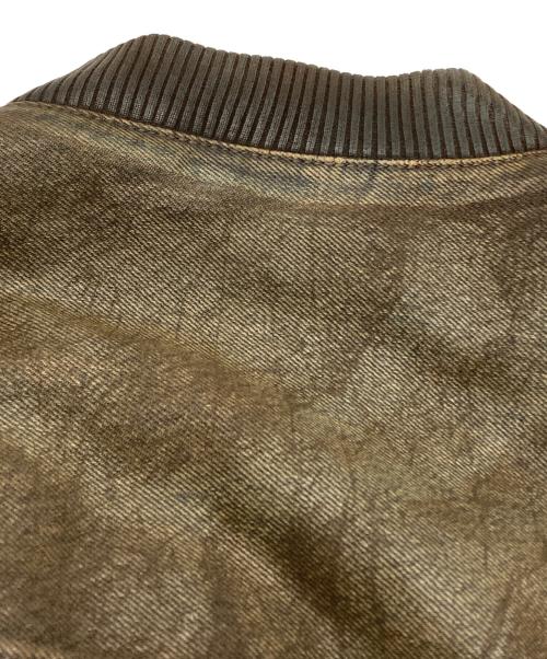 Acne studios（アクネ ストゥディオス）Acne studios (アクネ ストゥディオス) Dyed Denim Bomber Jacket/デニムボンバージャケット インディゴ×ブラウン サイズ:32の古着・服飾アイテム