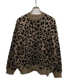 ATMOS（アトモス）の古着「Small Logo Patch Knit Sweater LEOPARD」｜ベージュ