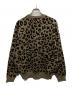 atmos (アトモス) Small Logo Patch Knit Sweater LEOPARD ベージュ サイズ:Ｌ：6000円