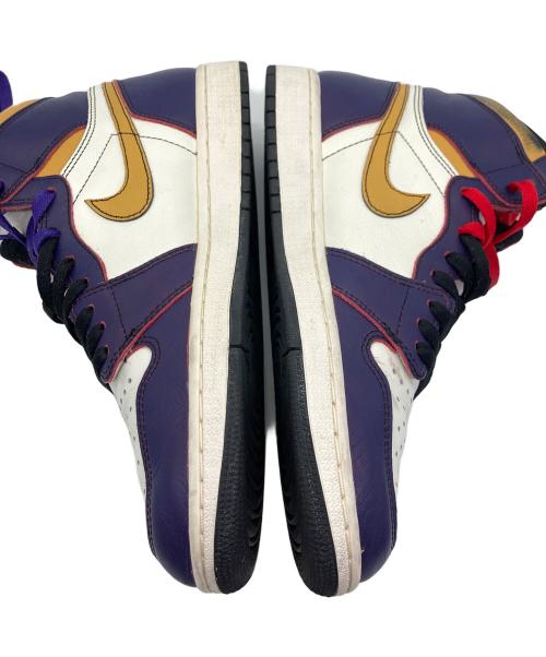 NIKE SB（ナイキエスビー）NIKE SB (ナイキエスビー) Air Jordan 1 Retro High パープル×イエロー サイズ:SIZE US9.5(27.5cm)の古着・服飾アイテム
