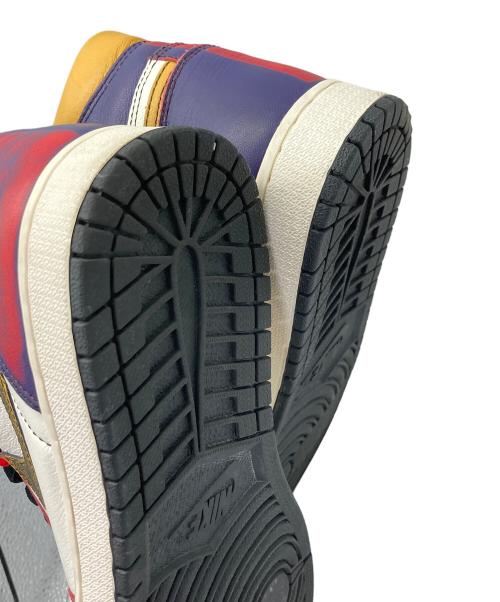 NIKE SB（ナイキエスビー）NIKE SB (ナイキエスビー) Air Jordan 1 Retro High パープル×イエロー サイズ:SIZE US9.5(27.5cm)の古着・服飾アイテム