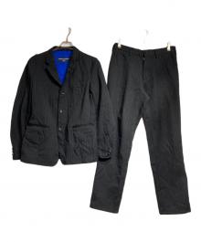 COMME des GARCONS HOMME（コムデギャルソン オム）の古着「ウールストライプ3Bセットアップスーツ/Wool Striped 3-Button Suit 」｜ブラック