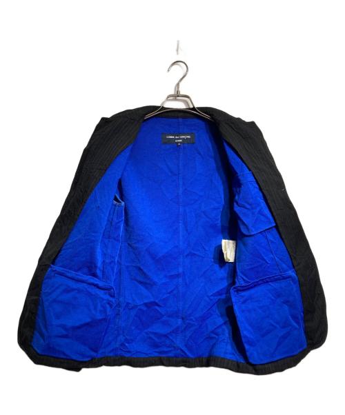 COMME des GARCONS HOMME（コムデギャルソン オム）COMME des GARCONS HOMME (コムデギャルソン オム) ウールストライプ3Bセットアップスーツ/Wool Striped 3-Button Suit  ブラック サイズ:Ｓの古着・服飾アイテム