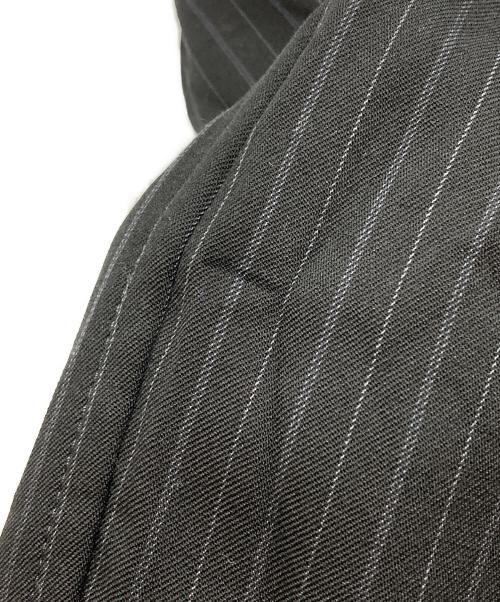 COMME des GARCONS HOMME（コムデギャルソン オム）COMME des GARCONS HOMME (コムデギャルソン オム) ウールストライプ3Bセットアップスーツ/Wool Striped 3-Button Suit  ブラック サイズ:Ｓの古着・服飾アイテム