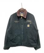 CarHarttカーハート）の古着「企業刺繍 デトロイトジャケット」｜ネイビー