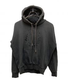 DIESEL（ディーゼル）の古着「刺繍プルオーバーパ－カー」｜ブラック