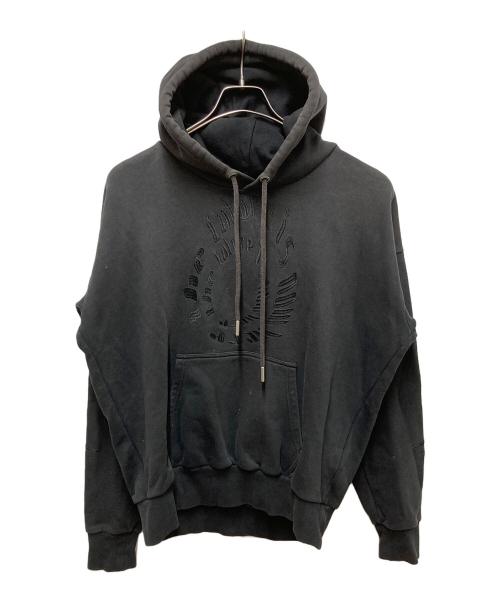 DIESEL（ディーゼル）DIESEL (ディーゼル) 刺繍プルオーバーパ－カー ブラック サイズ:	SIZE Mの古着・服飾アイテム