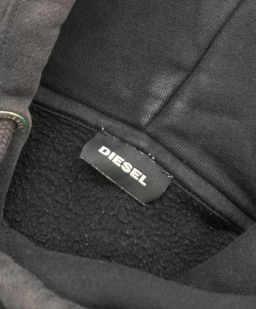 DIESEL（ディーゼル）DIESEL (ディーゼル) 刺繍プルオーバーパ－カー ブラック サイズ:	SIZE Mの古着・服飾アイテム