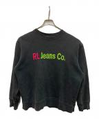 POLO JEANS CO.ポロジーンズカンパニー）の古着「ロゴスウェット」｜ブラック