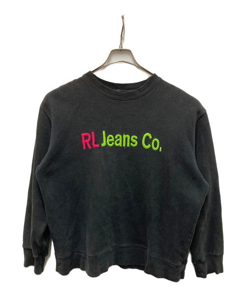 POLO JEANS CO.（ポロジーンズカンパニー）POLO JEANS CO. (ポロジーンズカンパニー) ロゴスウェット ブラック サイズ:	SIZE M/Lの古着・服飾アイテム