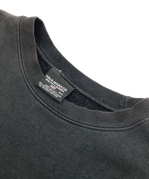 POLO JEANS CO.（ポロジーンズカンパニー）POLO JEANS CO. (ポロジーンズカンパニー) ロゴスウェット ブラック サイズ:	SIZE M/Lの古着・服飾アイテム