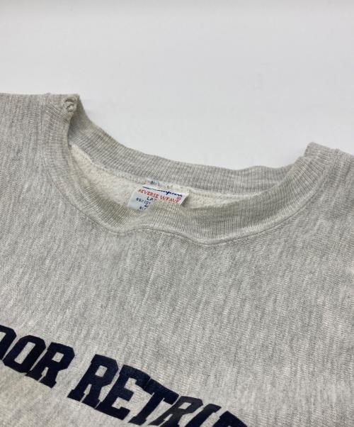 Champion（チャンピオン）Champion (チャンピオン) 90s 3段プリントREVERSE WEAVE グレー サイズ:Lの古着・服飾アイテム