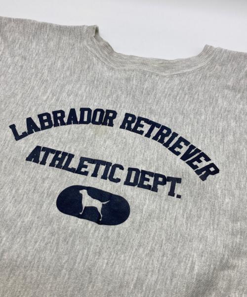 Champion（チャンピオン）Champion (チャンピオン) 90s 3段プリントREVERSE WEAVE グレー サイズ:Lの古着・服飾アイテム