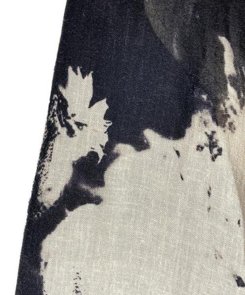 Y's（ワイズ）Y's (ワイズ) 抜染サルエルワイドパンツ/Discharge printed sarrouel wide pants ブラック サイズ:2の古着・服飾アイテム