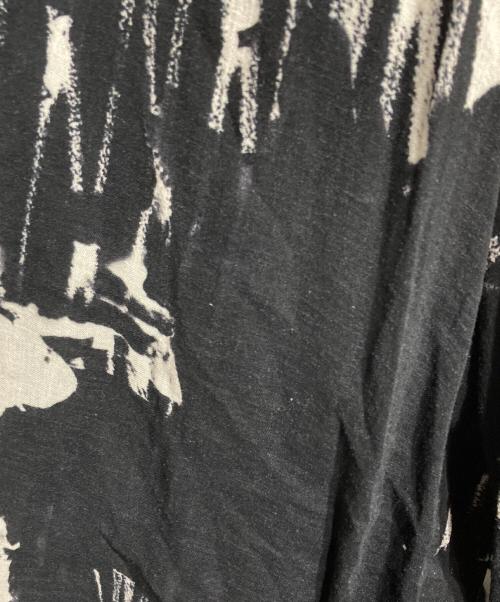 Y's（ワイズ）Y's (ワイズ) 抜染サルエルワイドパンツ/Discharge printed sarrouel wide pants ブラック サイズ:2の古着・服飾アイテム