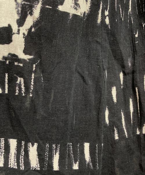 Y's（ワイズ）Y's (ワイズ) 抜染サルエルワイドパンツ/Discharge printed sarrouel wide pants ブラック サイズ:2の古着・服飾アイテム