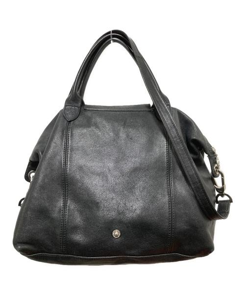 LONGCHAMP（ロンシャン）LONGCHAMP (ロンシャン) ルプリアージュ・キュイール 2WAYバッグ ブラックの古着・服飾アイテム