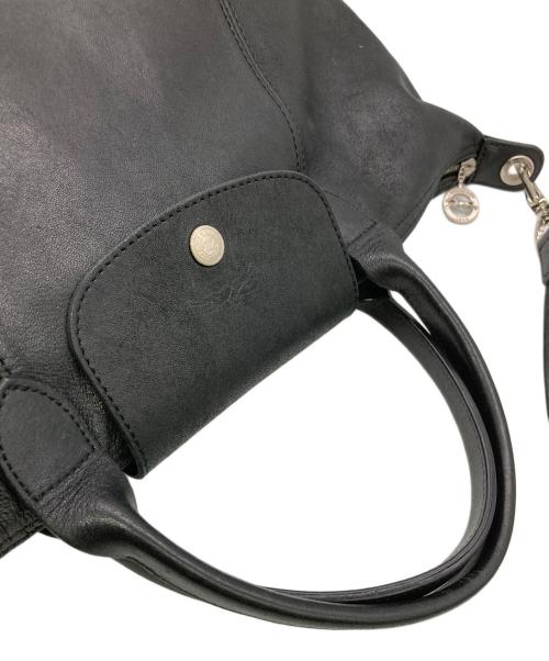 LONGCHAMP（ロンシャン）LONGCHAMP (ロンシャン) ルプリアージュ・キュイール 2WAYバッグ ブラックの古着・服飾アイテム