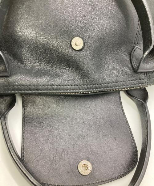 LONGCHAMP（ロンシャン）LONGCHAMP (ロンシャン) ルプリアージュ・キュイール 2WAYバッグ ブラックの古着・服飾アイテム
