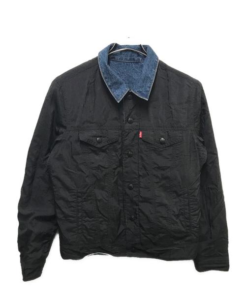 JORDAN（ジョーダン）JORDAN (ジョーダン) LEVI'S (リーバイス) リバーシブルナイロンデニムジャケット ブラック サイズ:XSの古着・服飾アイテム