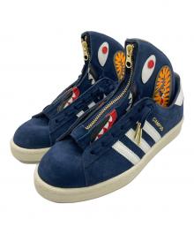 adidas×A BATHING APE（アディダス×ア ベイシング エイプ）の古着「Campus 80s」｜ネイビー