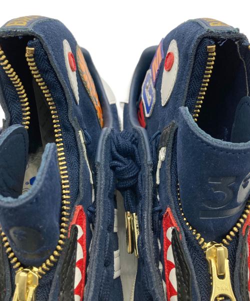 adidas（アディダス）adidas (アディダス) A BATHING APE (ア ベイシング エイプ) Campus 80s ネイビー サイズ:24cmの古着・服飾アイテム