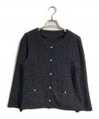 FOXEYフォクシー）の古着「デイニットツイードジャケット」｜ブラック