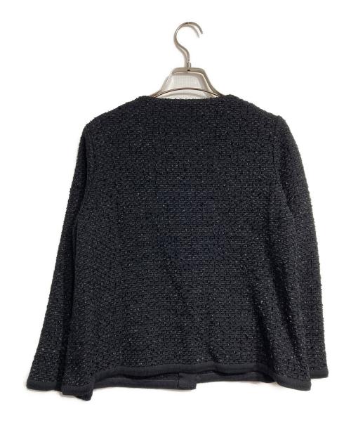 FOXEY（フォクシー）FOXEY (フォクシー) デイニットツイードジャケット ブラック サイズ:42の古着・服飾アイテム