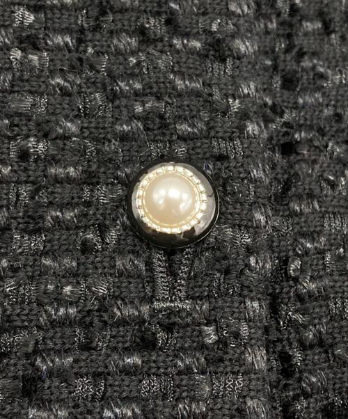 FOXEY（フォクシー）FOXEY (フォクシー) デイニットツイードジャケット ブラック サイズ:42の古着・服飾アイテム