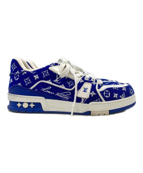 LOUIS VUITTON（ルイ ヴィトン）LOUIS VUITTON (ルイ ヴィトン) LV Trainer Sneaker/LVトレイナーライン マリーヌ スニーカー ブルー サイズ:6 1/2の古着・服飾アイテム