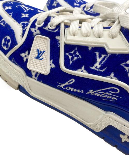 LOUIS VUITTON（ルイ ヴィトン）LOUIS VUITTON (ルイ ヴィトン) LV Trainer Sneaker/LVトレイナーライン マリーヌ スニーカー ブルー サイズ:6 1/2の古着・服飾アイテム