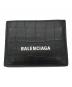 BALENCIAGA（バレンシアガ）の古着「クロコ型押しカードケース」｜ブラック