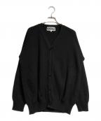 CDGシーディージー）の古着「バックロゴニットカーディガン / Back Logo Knit Cardigan」｜ブラック