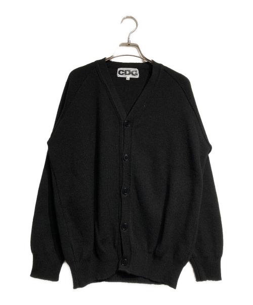 CDG（シーディージー）CDG (シーディージー) バックロゴニットカーディガン / Back Logo Knit Cardigan ブラック サイズ:XLの古着・服飾アイテム
