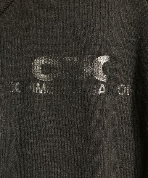 CDG（シーディージー）CDG (シーディージー) バックロゴニットカーディガン / Back Logo Knit Cardigan ブラック サイズ:XLの古着・服飾アイテム
