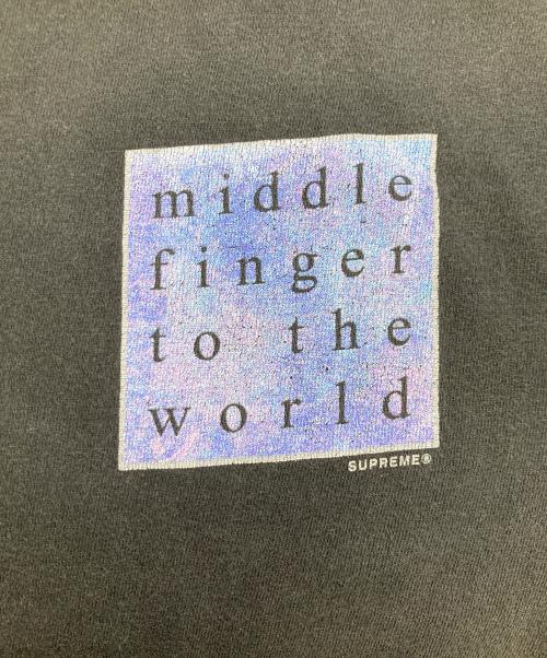 SUPREME（シュプリーム）SUPREME (シュプリーム) Middle Finger To The World Tee ブラック サイズ:Lの古着・服飾アイテム
