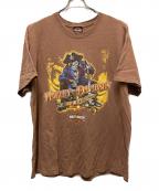 HARLEY-DAVIDSONハーレーダビッドソン）の古着「BLACKBEARD'S REVENGE TEE/ブラックビアードリベンジTシャツ」｜ブラウン