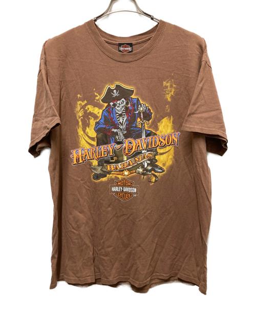 HARLEY-DAVIDSON（ハーレーダビッドソン）HARLEY-DAVIDSON (ハーレーダビッドソン) BLACKBEARD'S REVENGE TEE/ブラックビアードリベンジTシャツ ブラウン サイズ:XLの古着・服飾アイテム