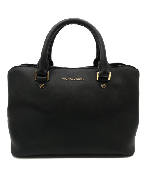 MICHAEL KORS（マイケル・コース）MICHAEL KORS (マイケル・コース) 2WAYハンドバッグ ブラックの古着・服飾アイテム