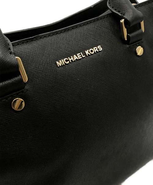 MICHAEL KORS（マイケル・コース）MICHAEL KORS (マイケル・コース) 2WAYハンドバッグ ブラックの古着・服飾アイテム