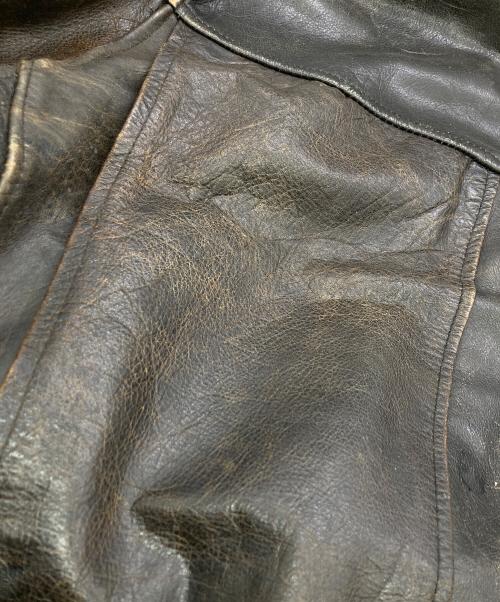 GHEZZI（ゲッツィ）GHEZZI (ゲッツィ) レザージャケット ブラウン サイズ:48の古着・服飾アイテム