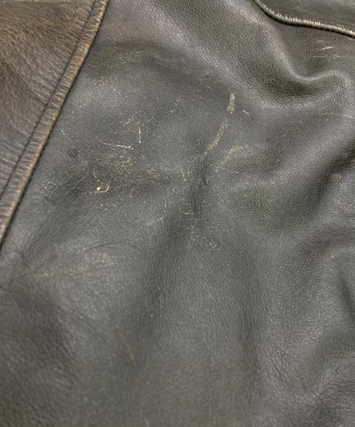 GHEZZI（ゲッツィ）GHEZZI (ゲッツィ) レザージャケット ブラウン サイズ:48の古着・服飾アイテム