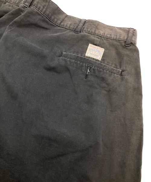 POLO RALPH LAUREN（ポロ・ラルフローレン）POLO RALPH LAUREN (ポロ・ラルフローレン) 2タックチノパン ブラック サイズ:40の古着・服飾アイテム