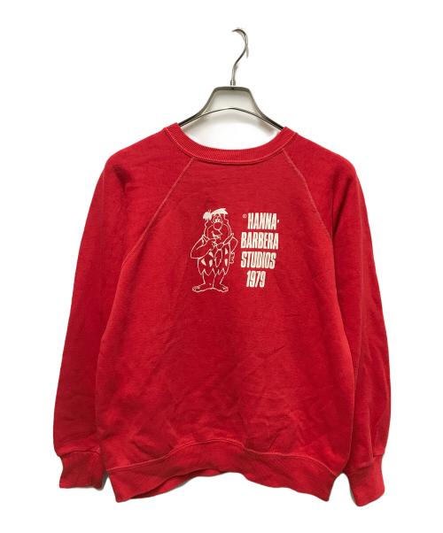 COLLEGIATE PACIFIC（カレッジパシフィック）collegiate pacific (カレッジパシフィック) ラグランスウェット レッド サイズ:SIZE 38-40の古着・服飾アイテム