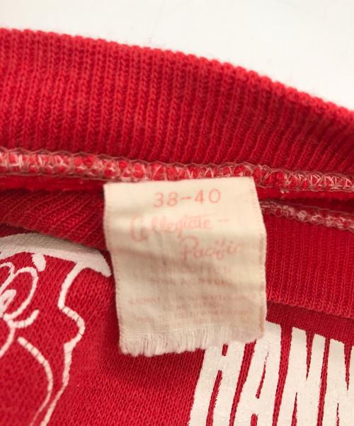 COLLEGIATE PACIFIC（カレッジパシフィック）collegiate pacific (カレッジパシフィック) ラグランスウェット レッド サイズ:SIZE 38-40の古着・服飾アイテム