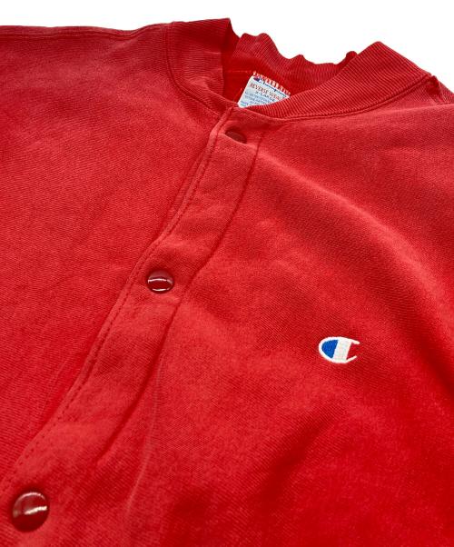Champion（チャンピオン）Champion (チャンピオン) 90sリバースウィーブスナップカーディガン レッド サイズ:	SIZE XLの古着・服飾アイテム