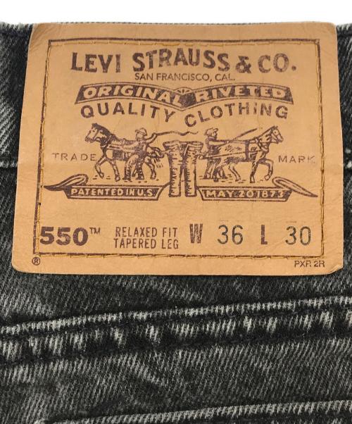 LEVI'S（リーバイス）LEVI'S (リーバイス) 550後染めデニムパンツ ブラック サイズ:	SIZE 36の古着・服飾アイテム