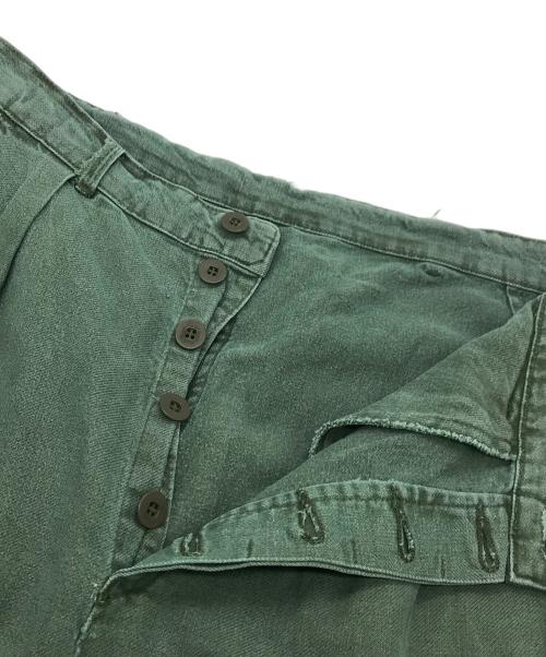 スウェーデン軍（スウェーデングン）スウェーデン軍 (スウェーデングン) ミリタリーパンツ グリーン サイズ:不明の古着・服飾アイテム